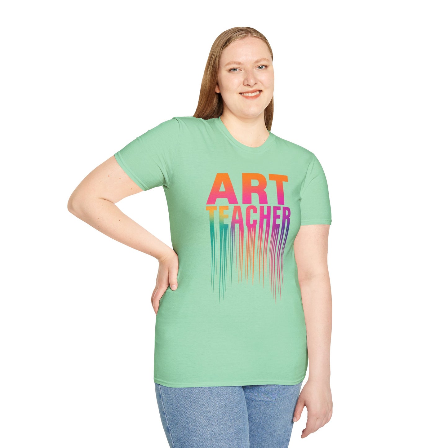 Art Teacher Dripping Paint Tee