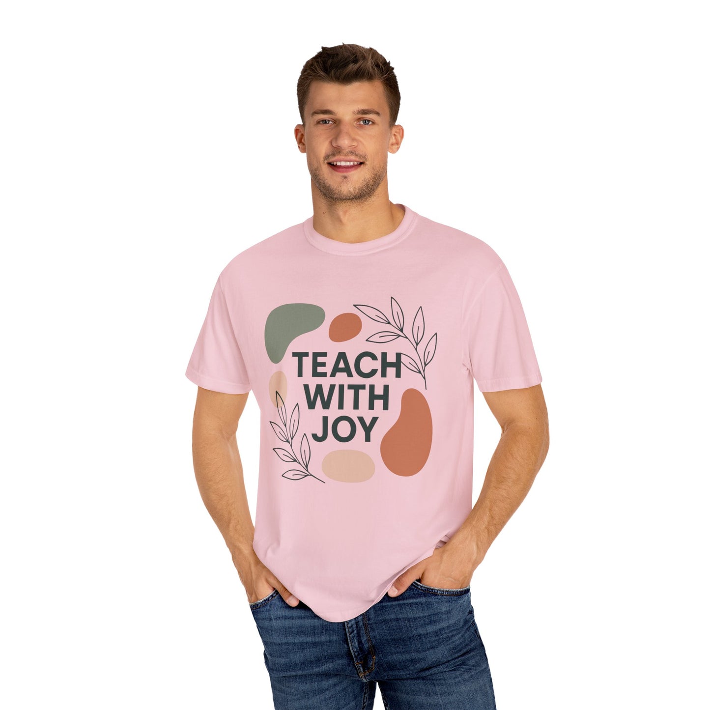 Teach With Joy Shirt | Boho Teacher Tee | Comfort Colors® Graphic T-Shirt