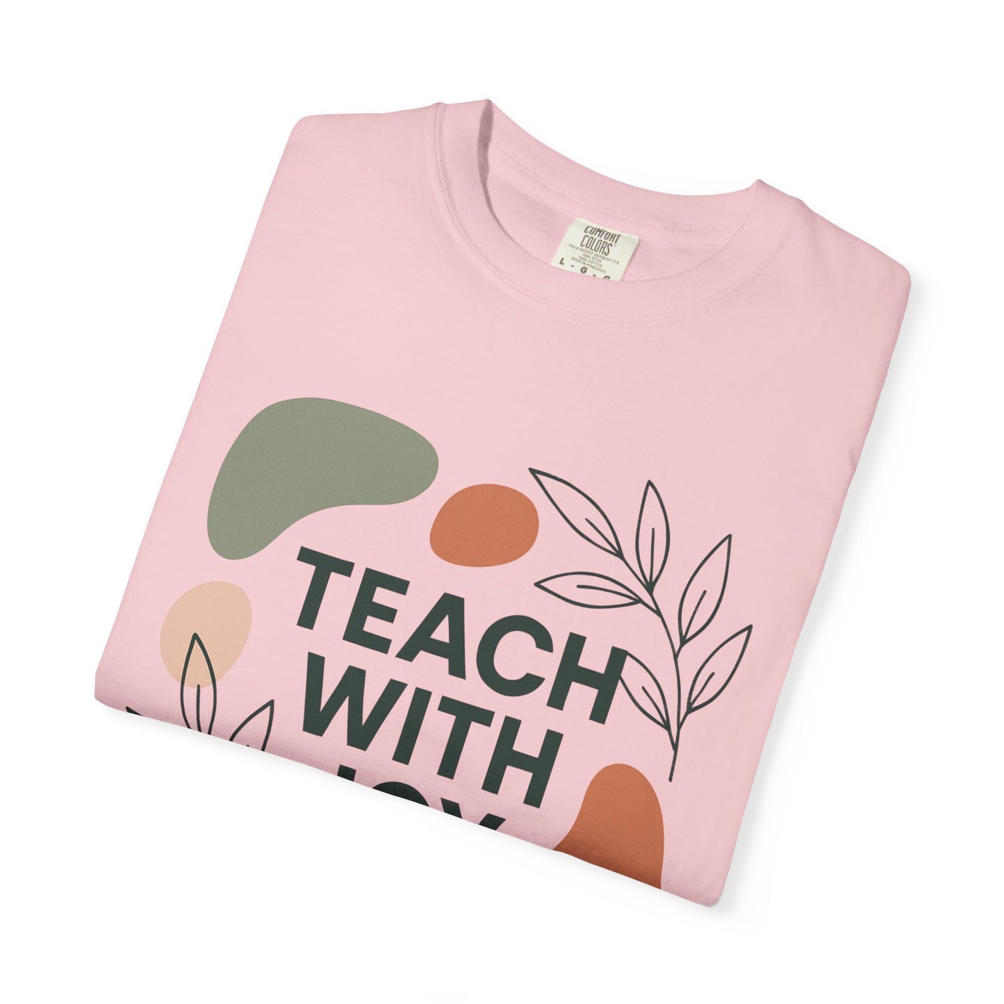 Teach With Joy Shirt | Boho Teacher Tee | Comfort Colors® Graphic T-Shirt