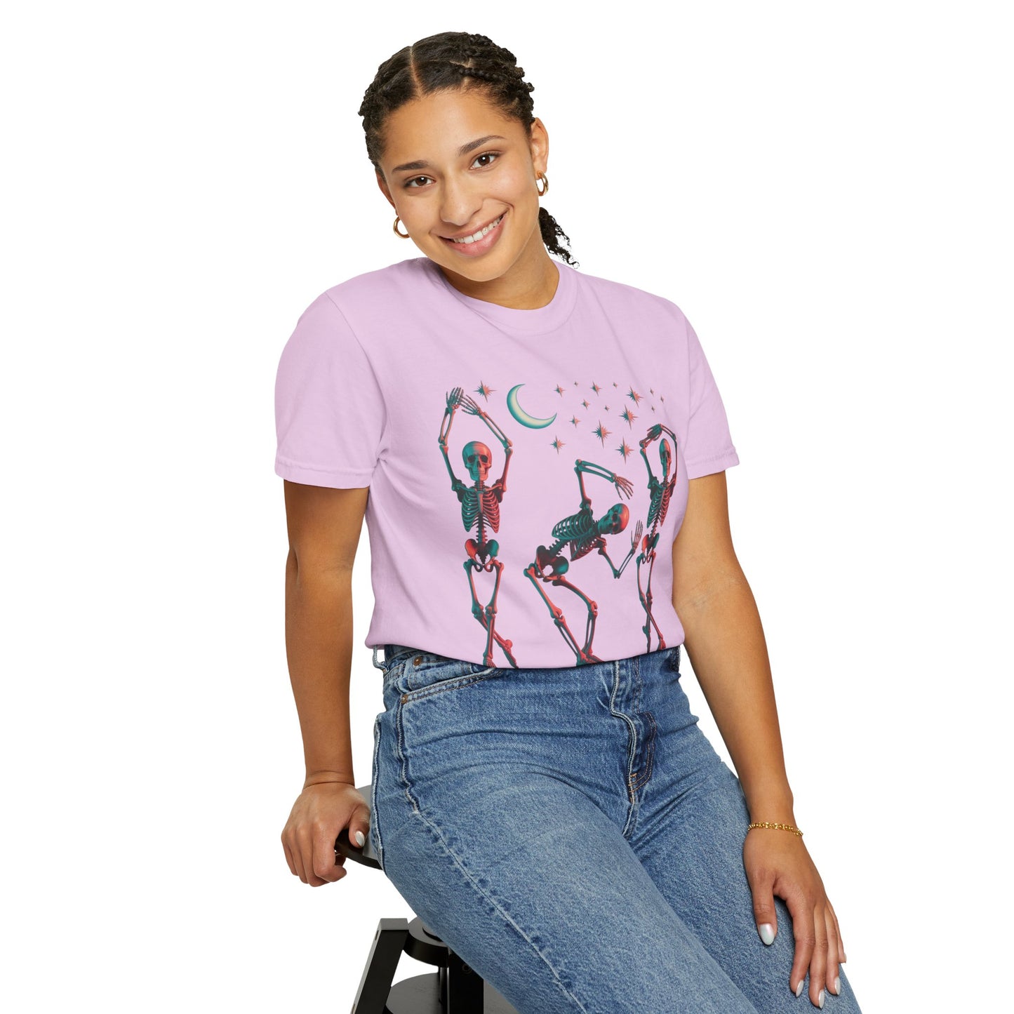Halloween Dancing Skeletons Comfort Colors T-shirt