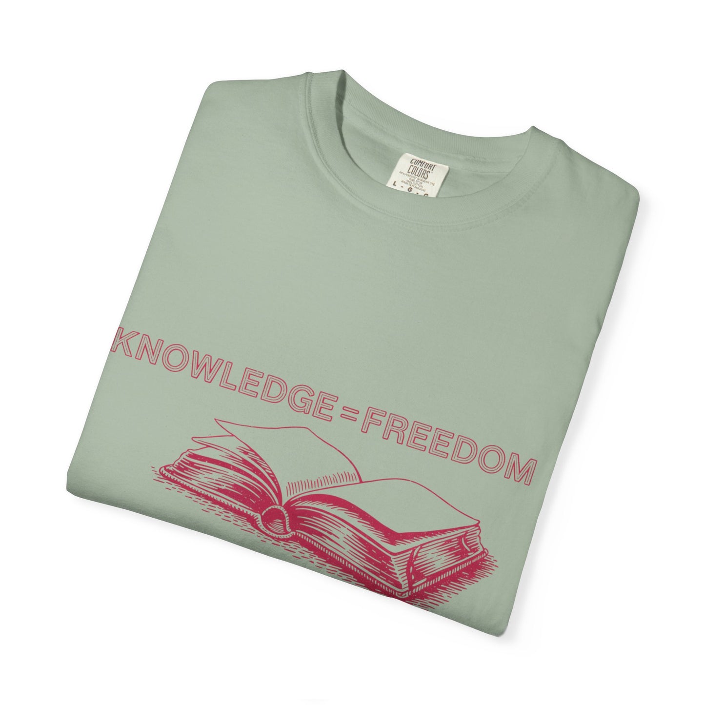 Knowledge = Freedom Shirt | Teacher Book Graphic Tee | Comfort Colors® Butter