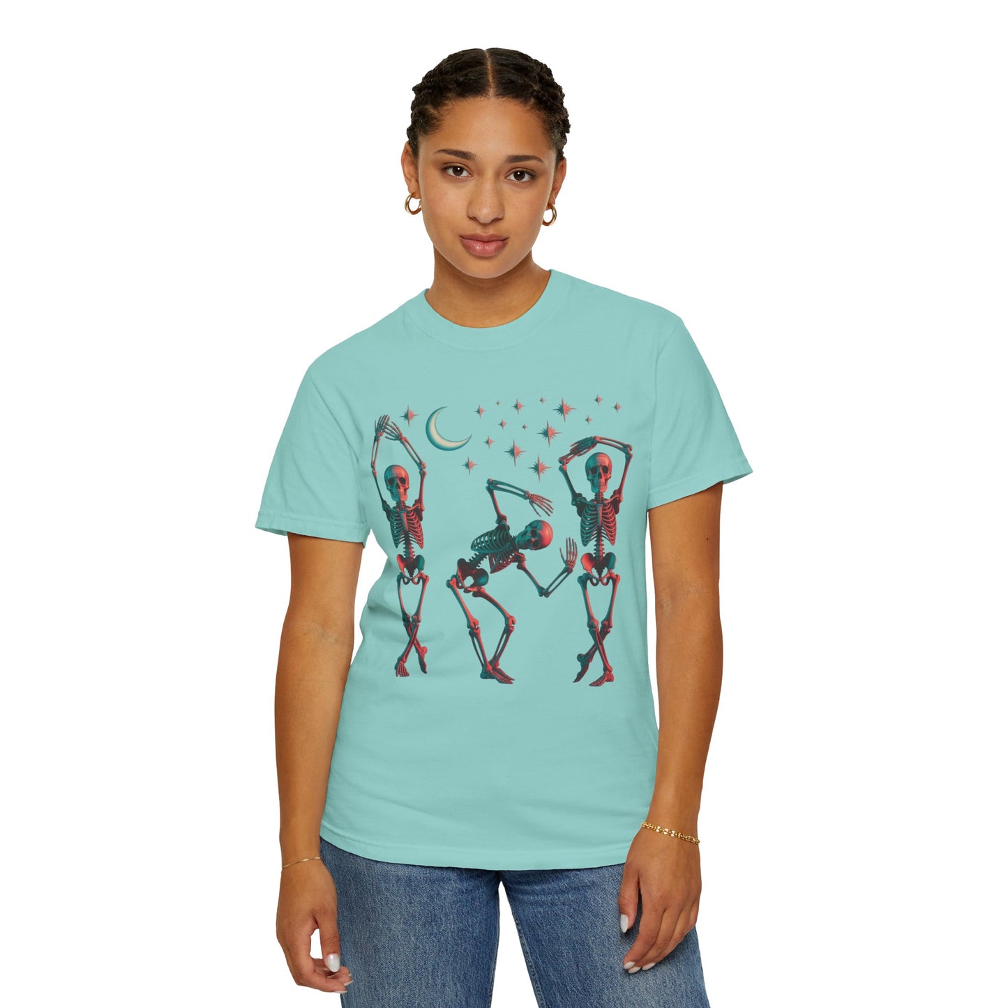 Halloween Dancing Skeletons Comfort Colors T-shirt