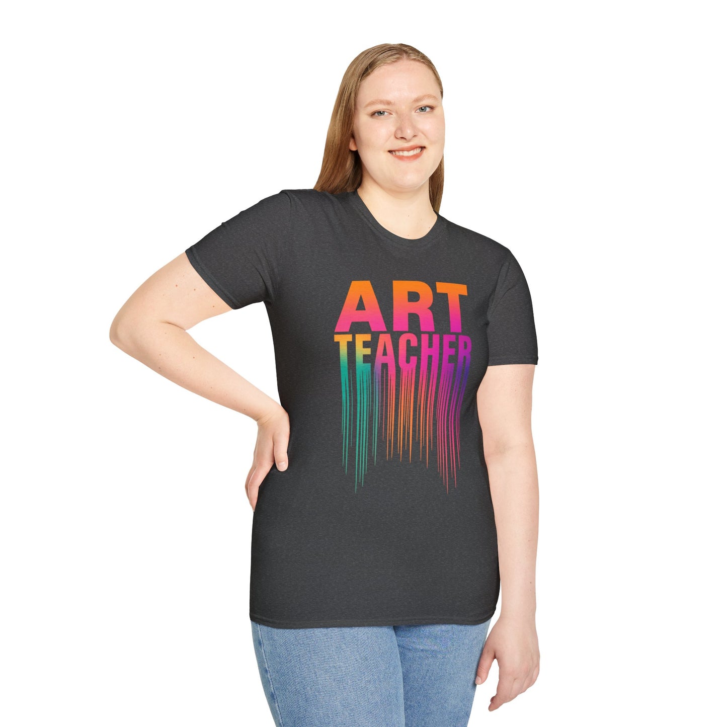 Art Teacher Dripping Paint Tee