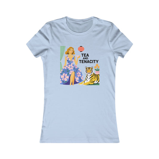 Tea and Tenacity - Slim-Fit Women’s Tee