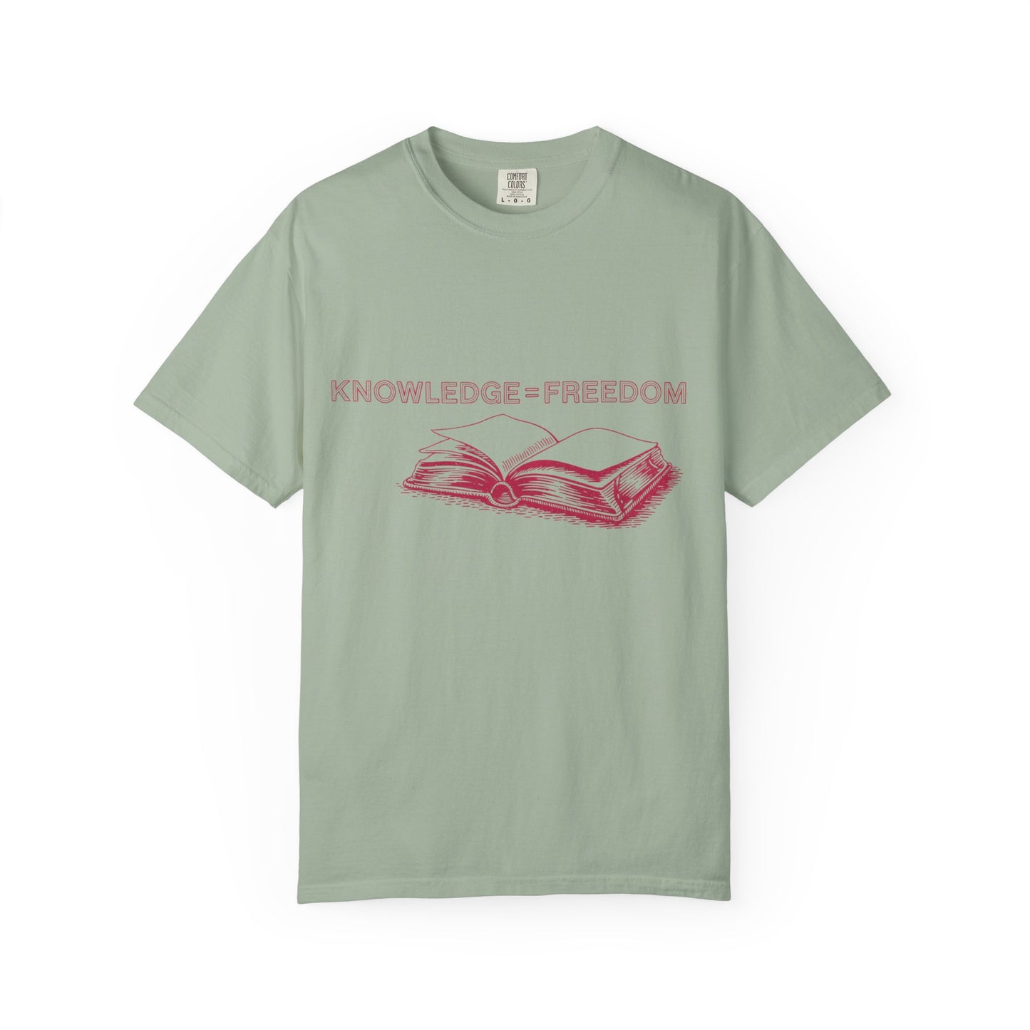 Knowledge = Freedom Shirt | Teacher Book Graphic Tee | Comfort Colors® Butter