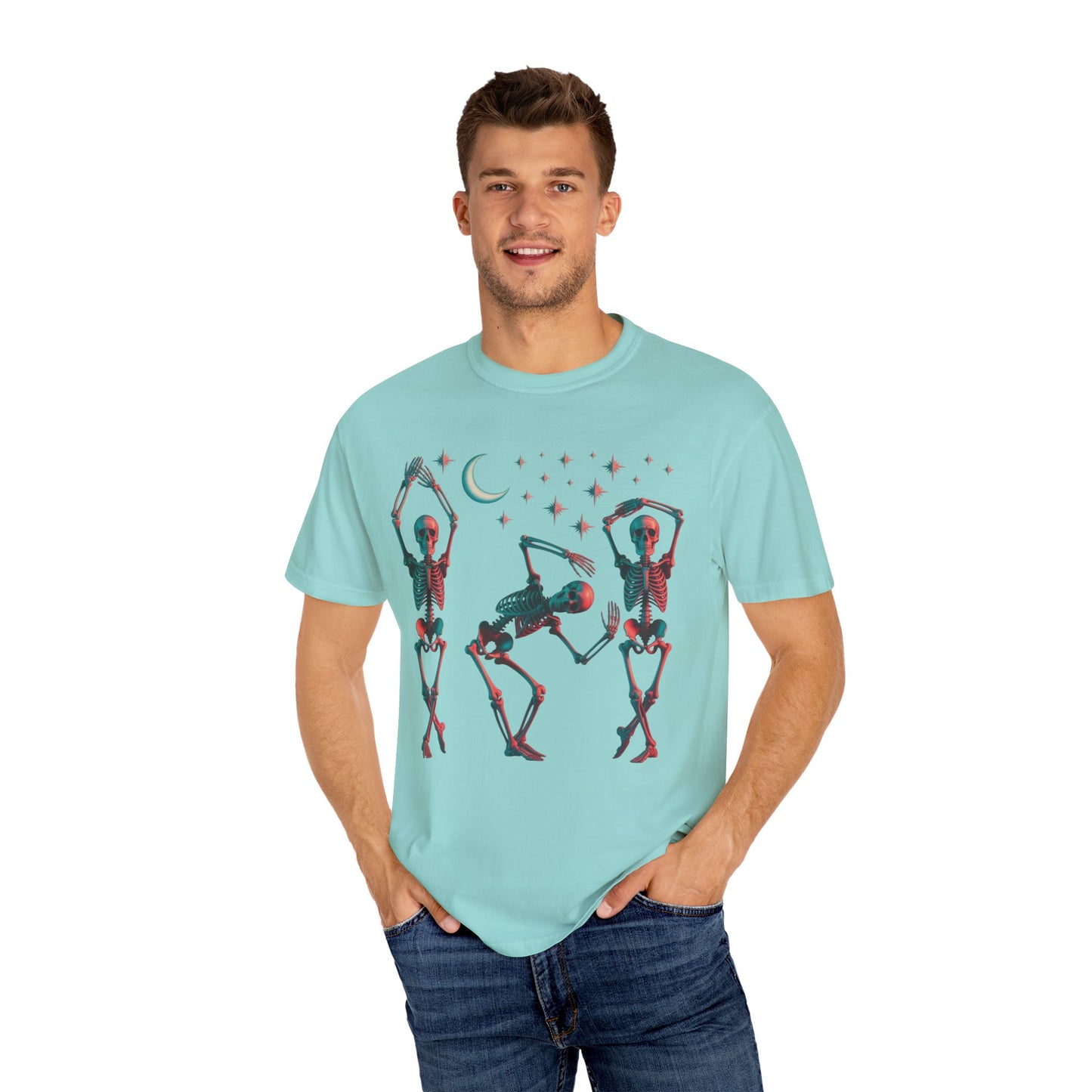 Halloween Dancing Skeletons Comfort Colors T-shirt