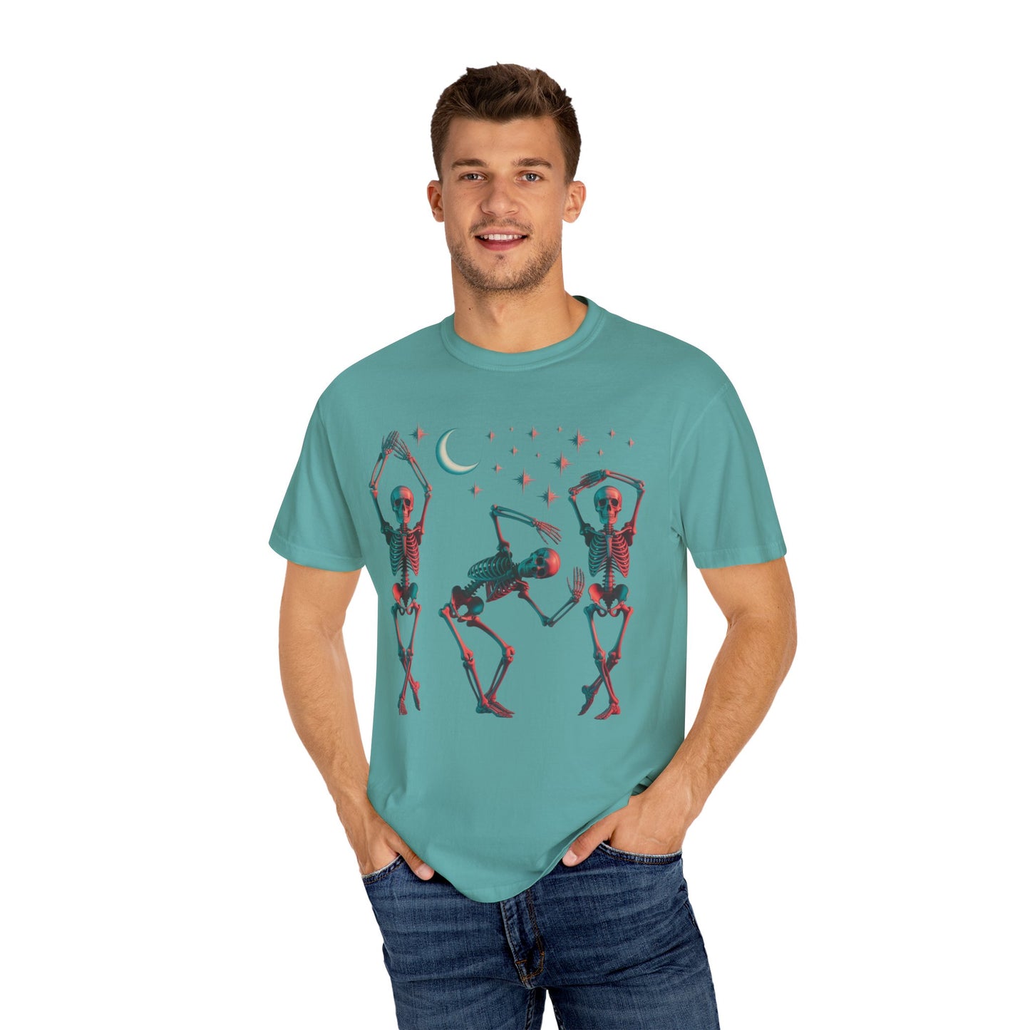 Halloween Dancing Skeletons Comfort Colors T-shirt