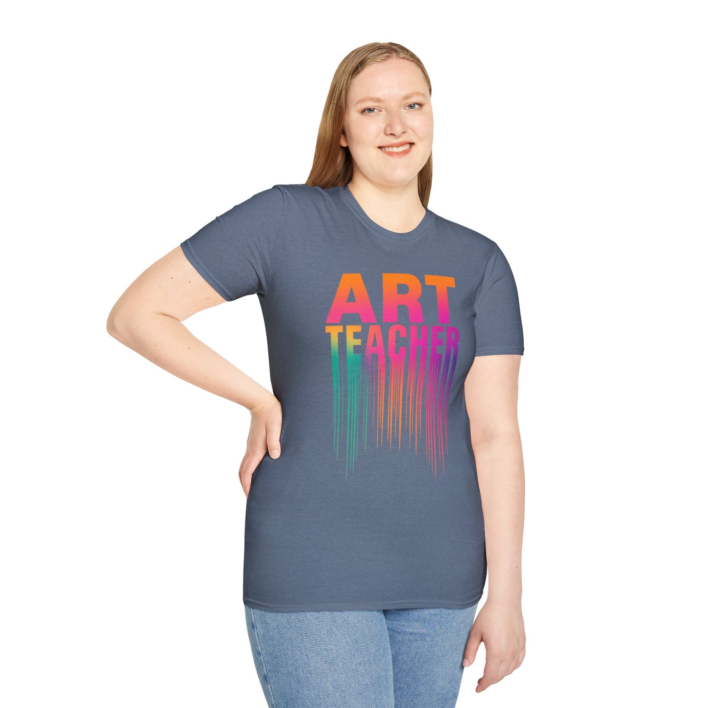 Art Teacher Dripping Paint Tee