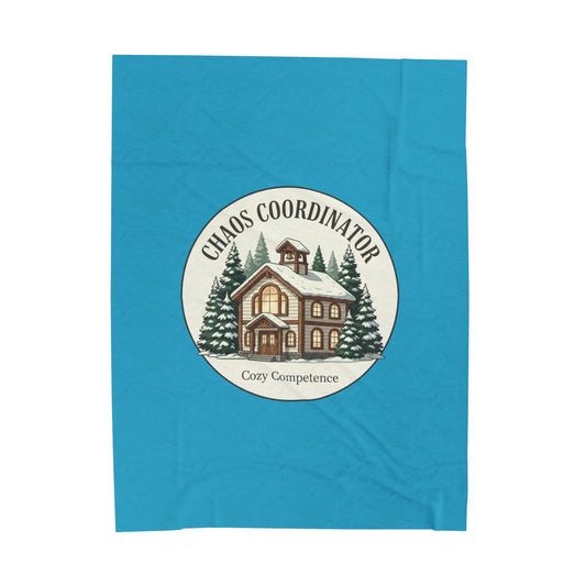 Chaos Coordinator Cozy Blanket | Funny Teacher Blanket | Classroom Humor Throw | Teacher Gift for Winter