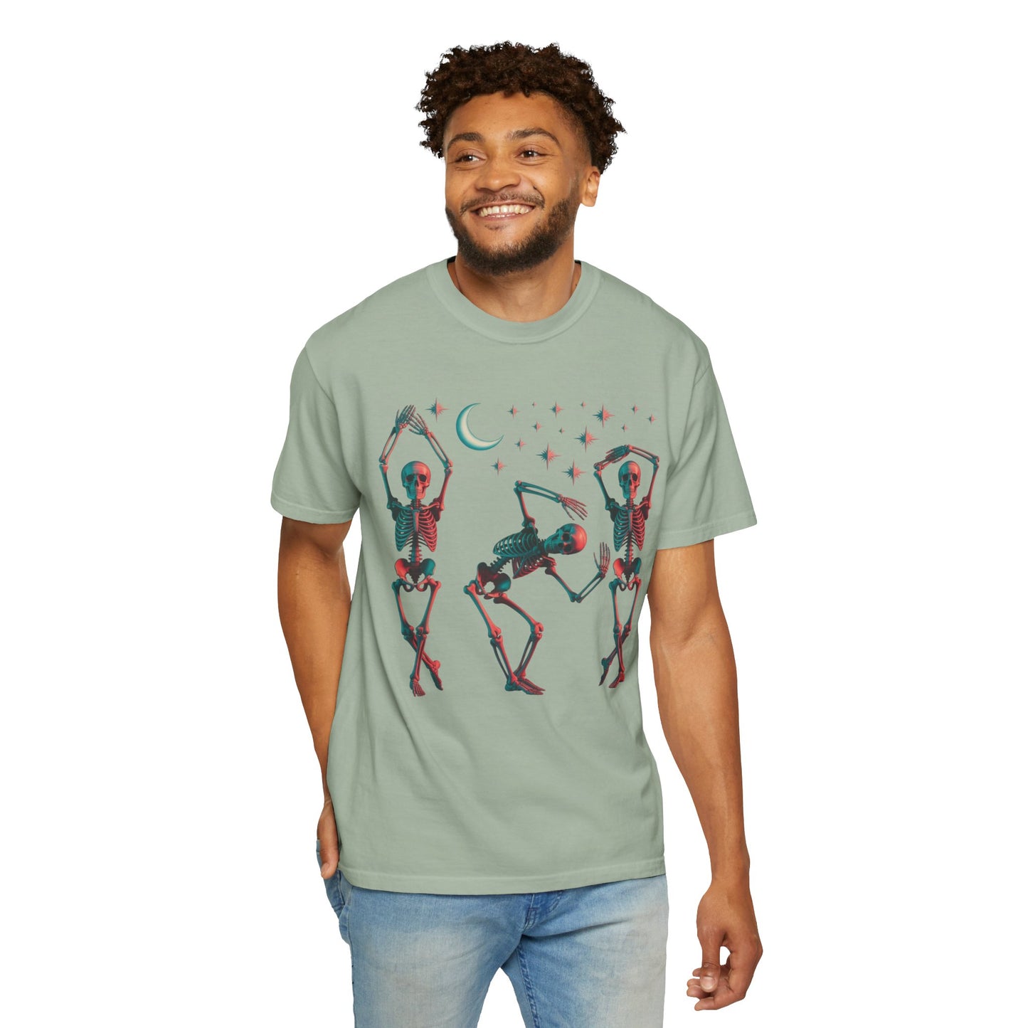 Halloween Dancing Skeletons Comfort Colors T-shirt