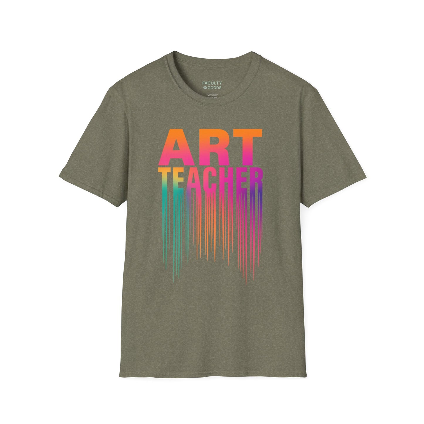 Art Teacher Dripping Paint Tee