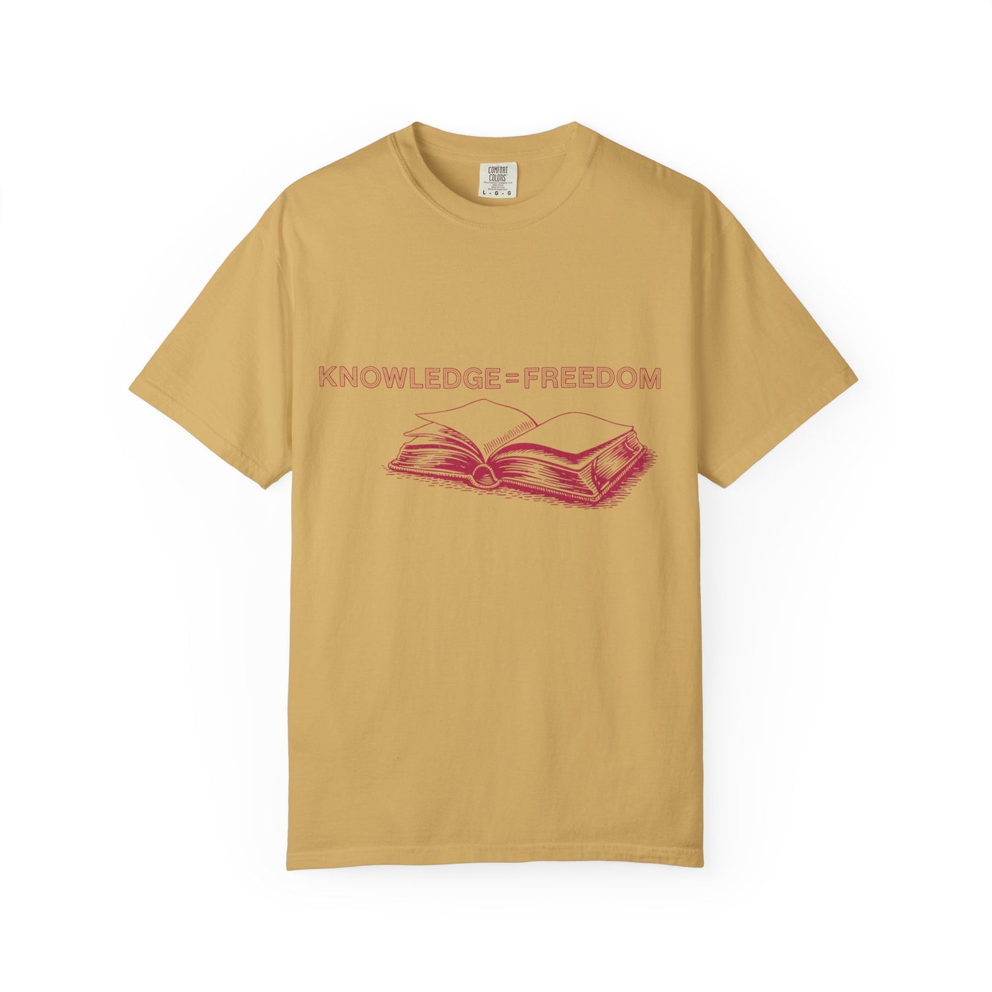 Knowledge = Freedom Shirt | Teacher Book Graphic Tee | Comfort Colors® Butter