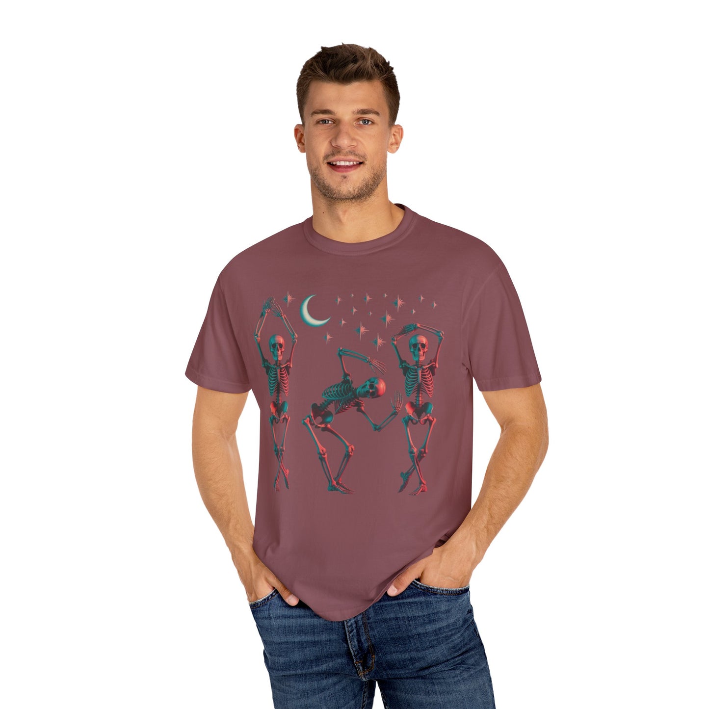 Halloween Dancing Skeletons Comfort Colors T-shirt