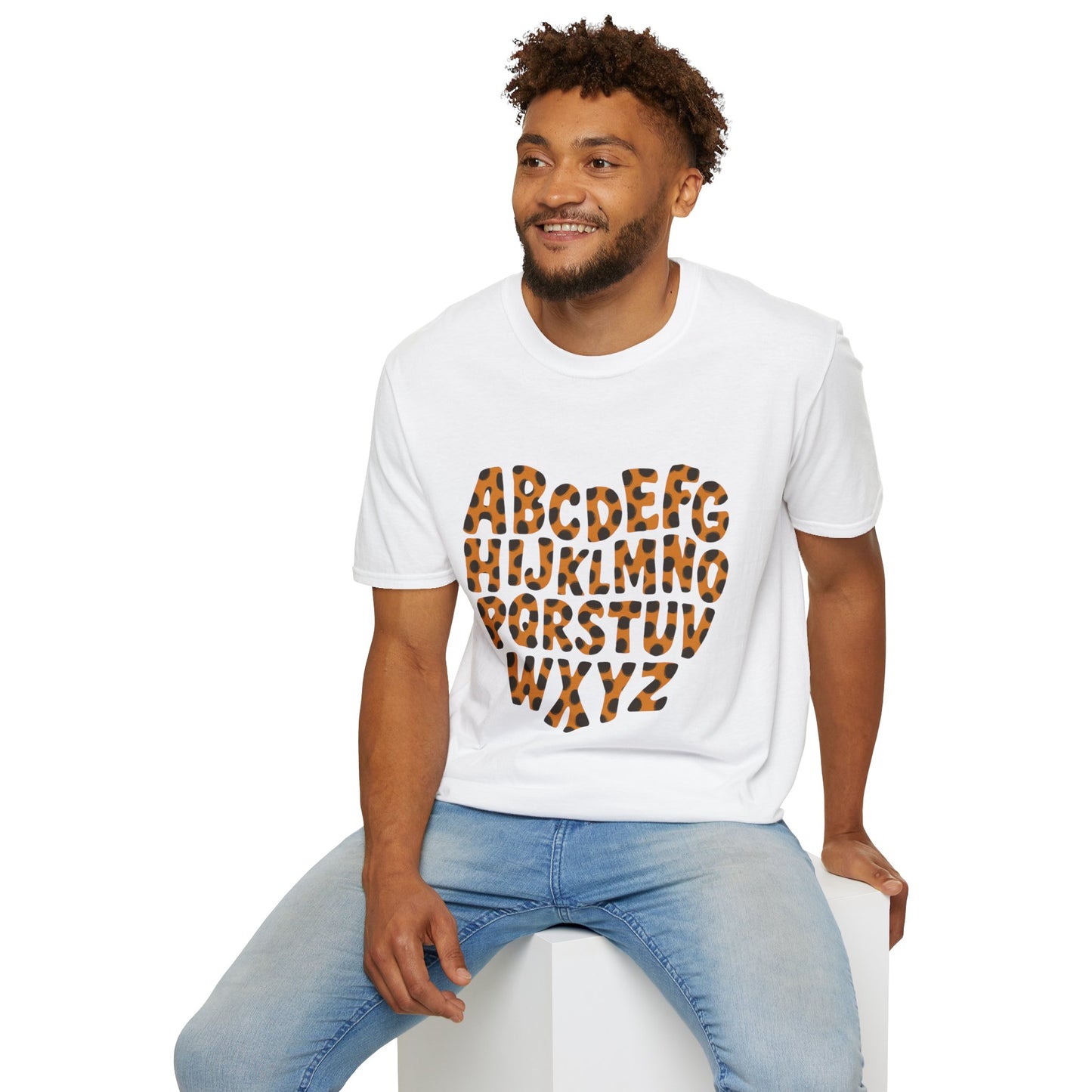 ABC Heart in Leopard Print Tee