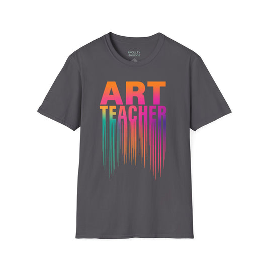 Art Teacher Dripping Paint Tee