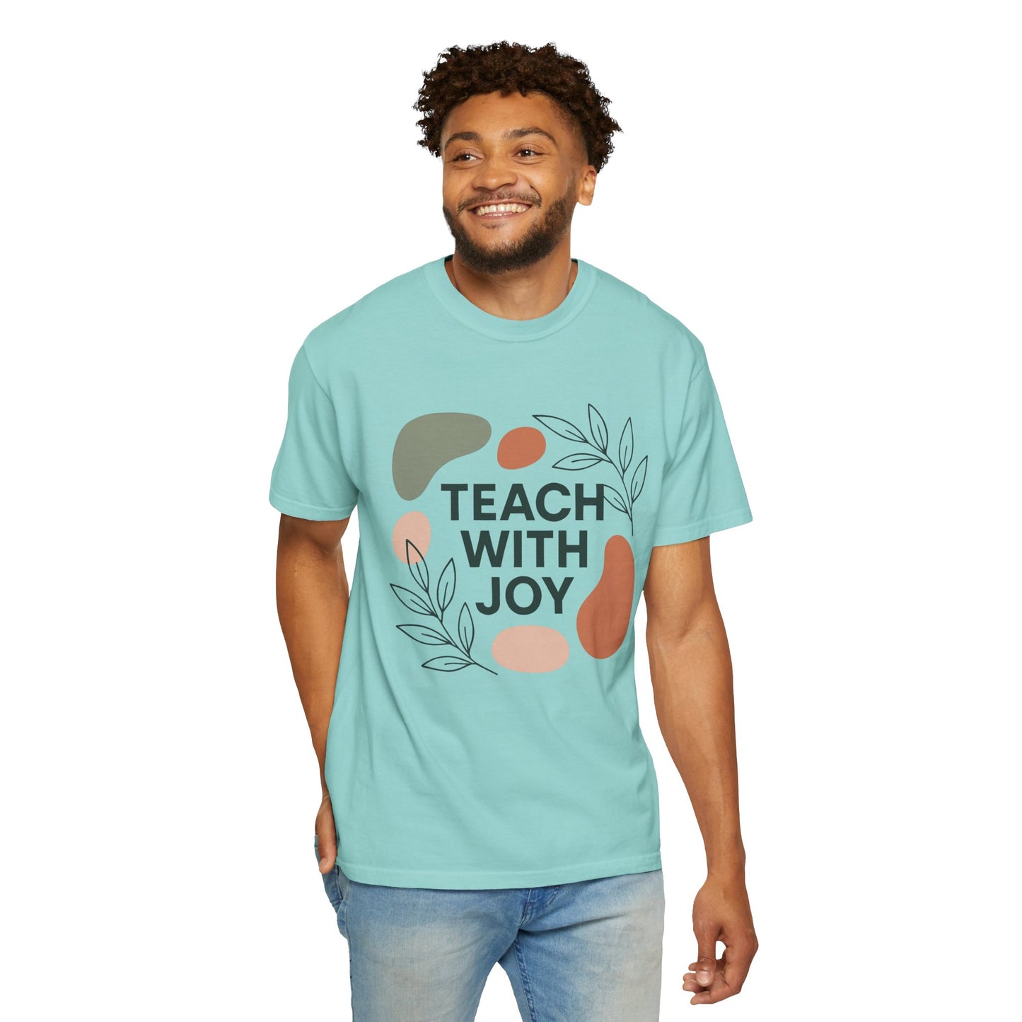 Teach With Joy Shirt | Boho Teacher Tee | Comfort Colors® Graphic T-Shirt