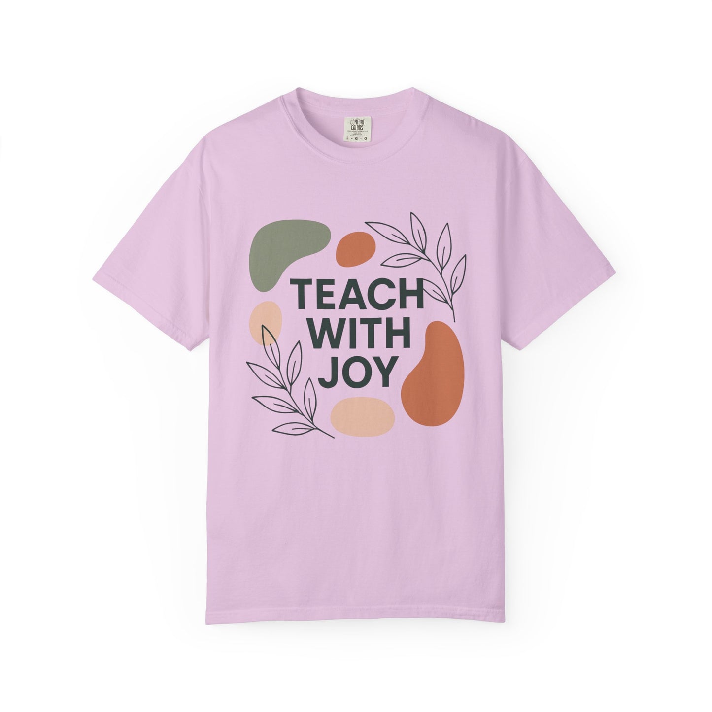 Teach With Joy Shirt | Boho Teacher Tee | Comfort Colors® Graphic T-Shirt