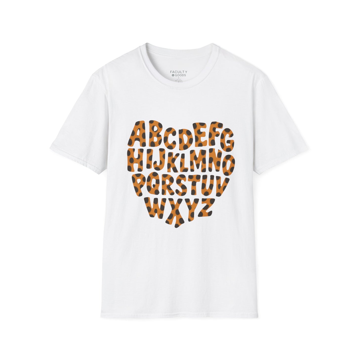 ABC Heart in Leopard Print Tee
