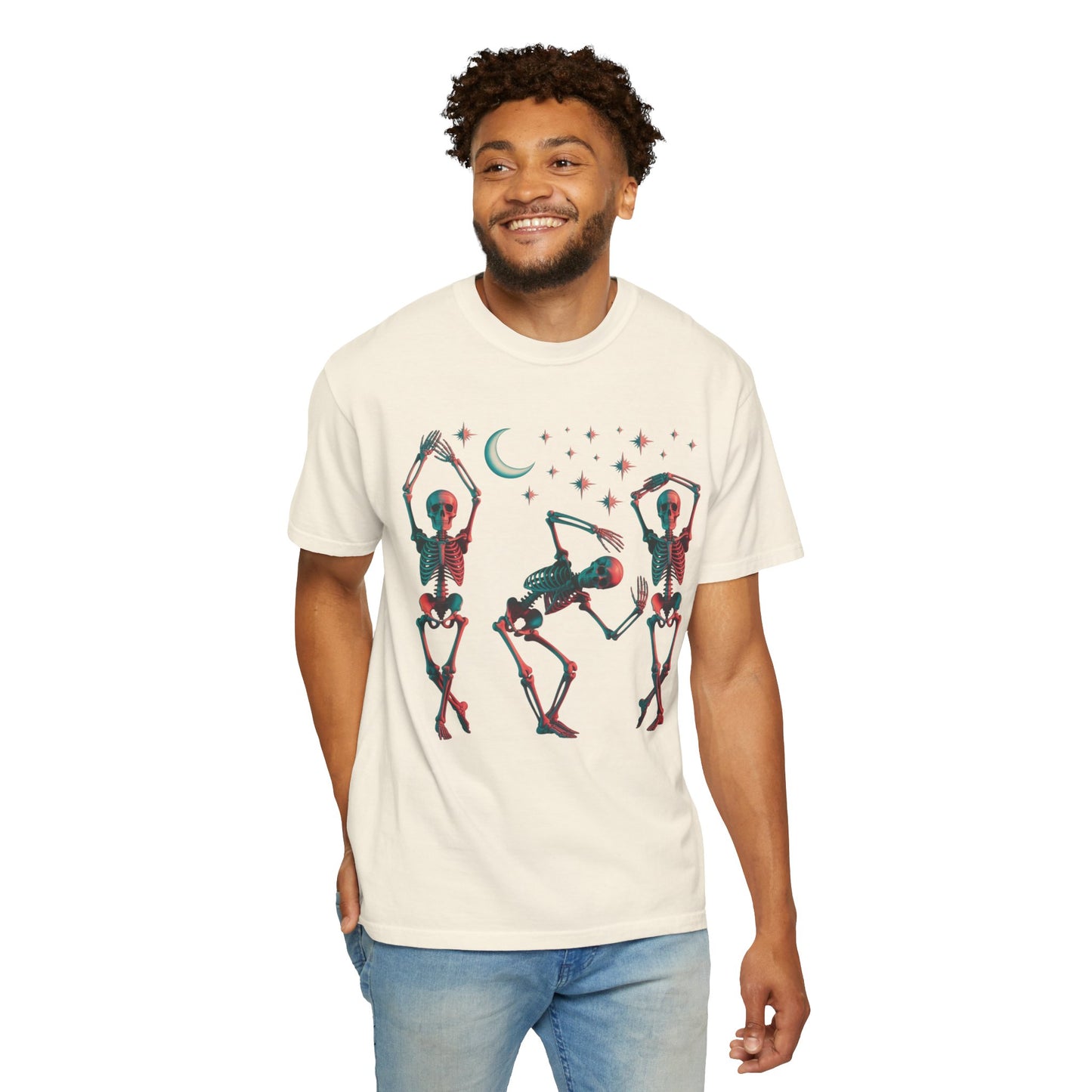 Halloween Dancing Skeletons Comfort Colors T-shirt