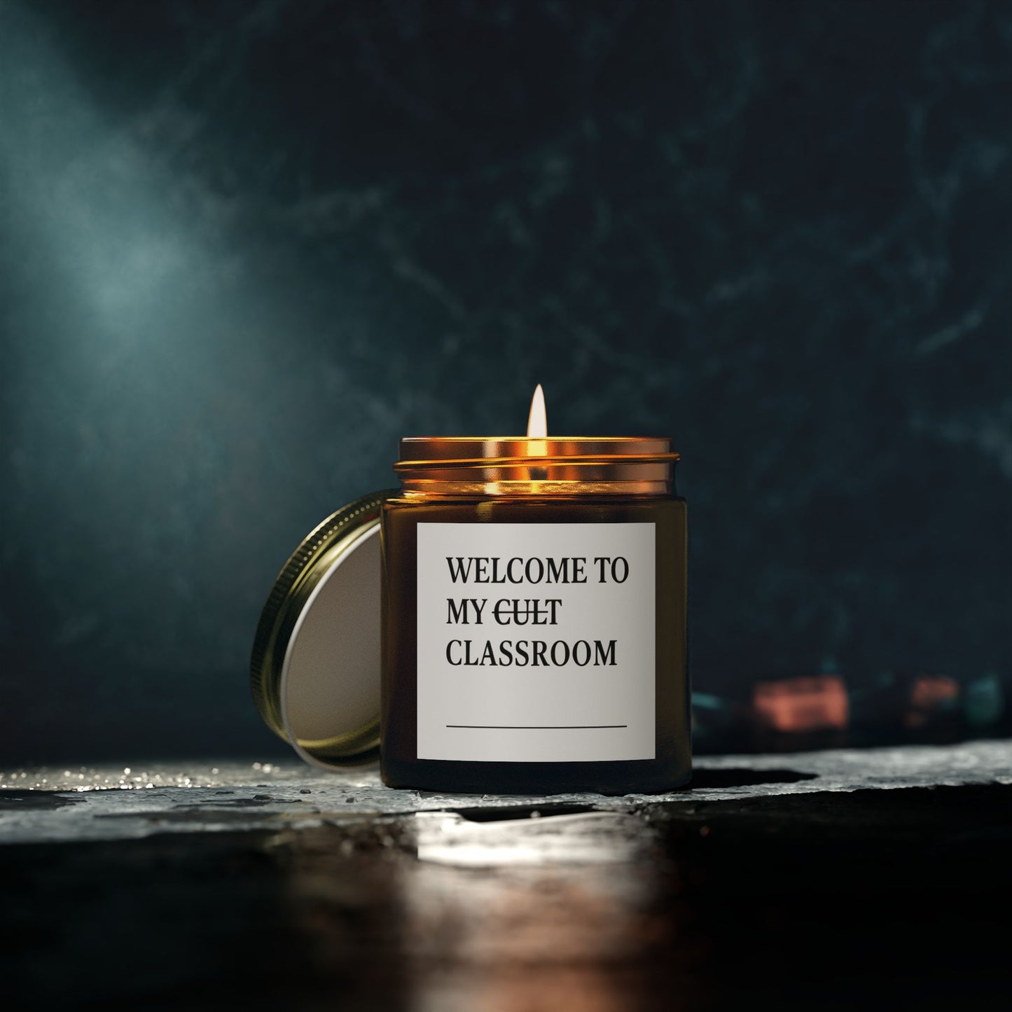 Scented Candle - Welcome to My Cult Classroom, Teacher Gift, Cozy Home Decor, Relaxation Candle, Classroom Decor