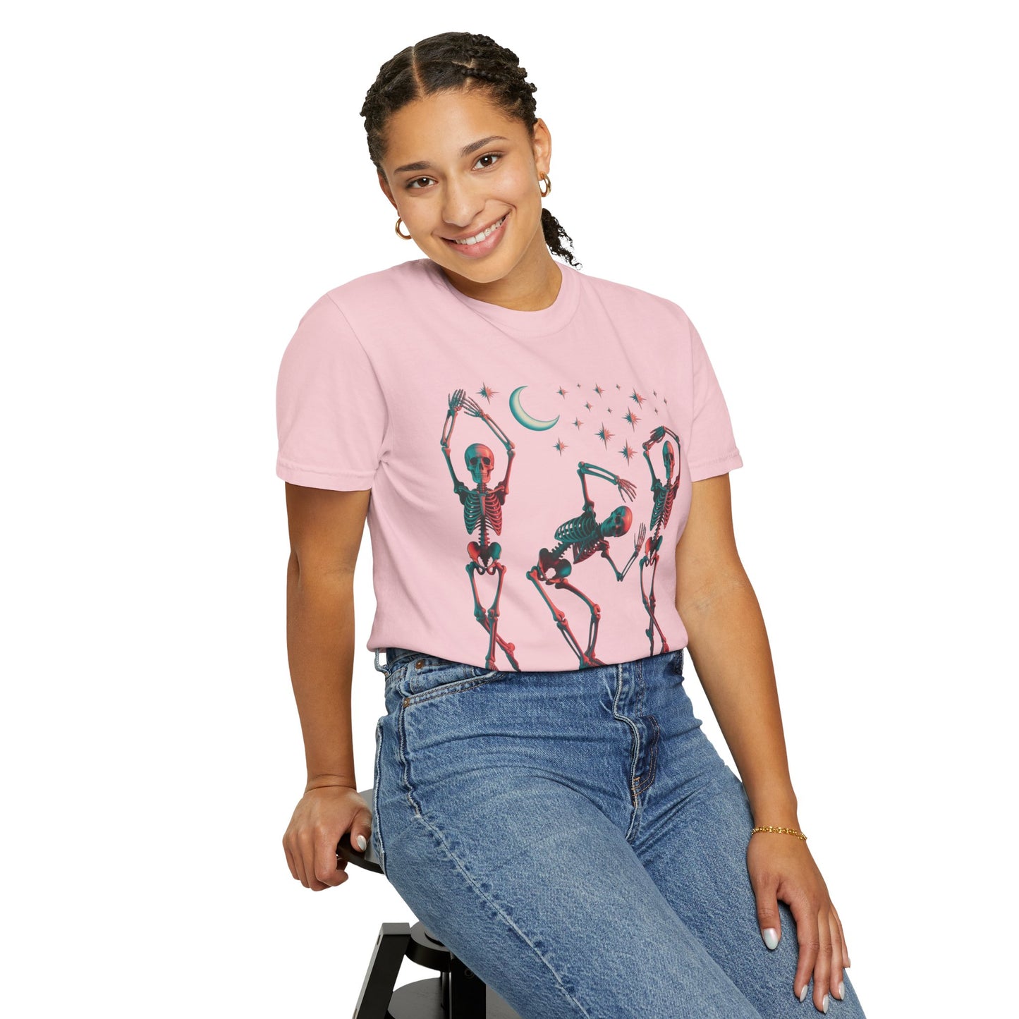 Halloween Dancing Skeletons Comfort Colors T-shirt