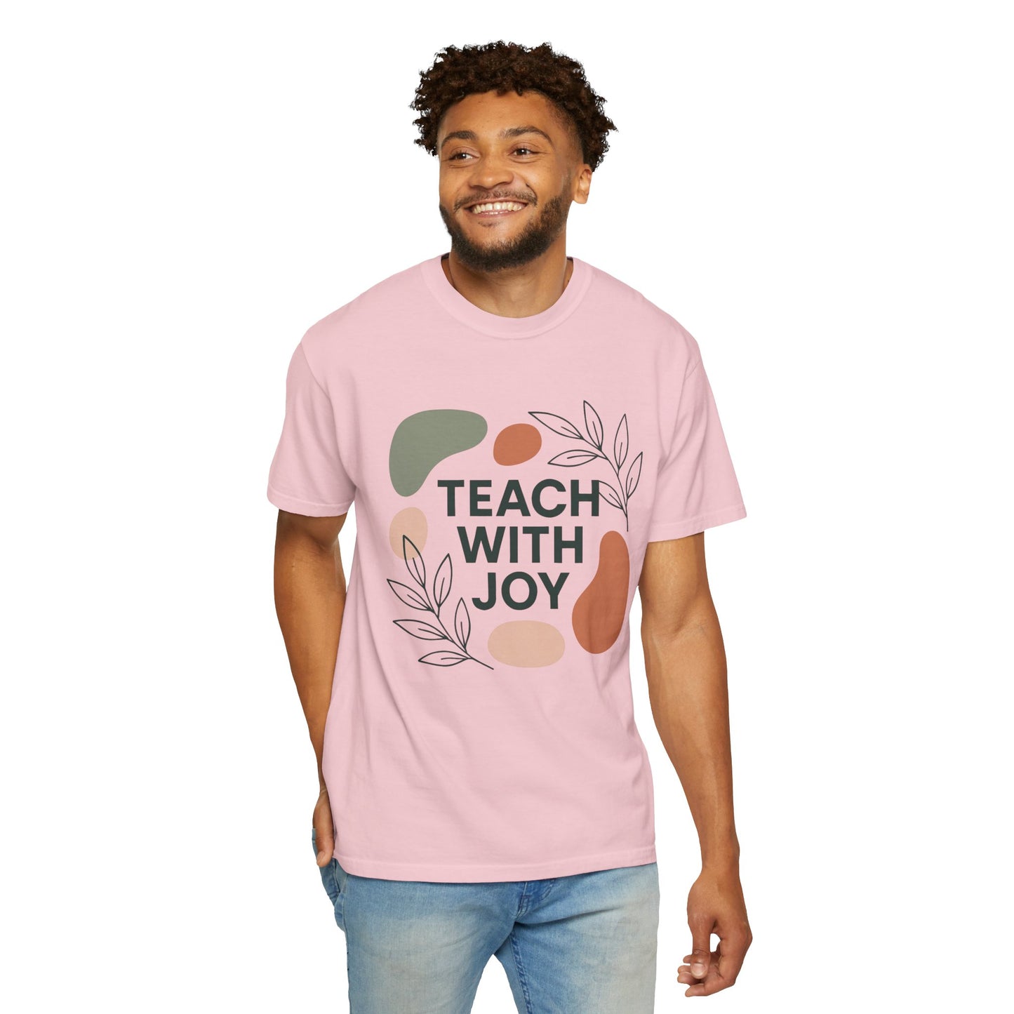 Teach With Joy Shirt | Boho Teacher Tee | Comfort Colors® Graphic T-Shirt