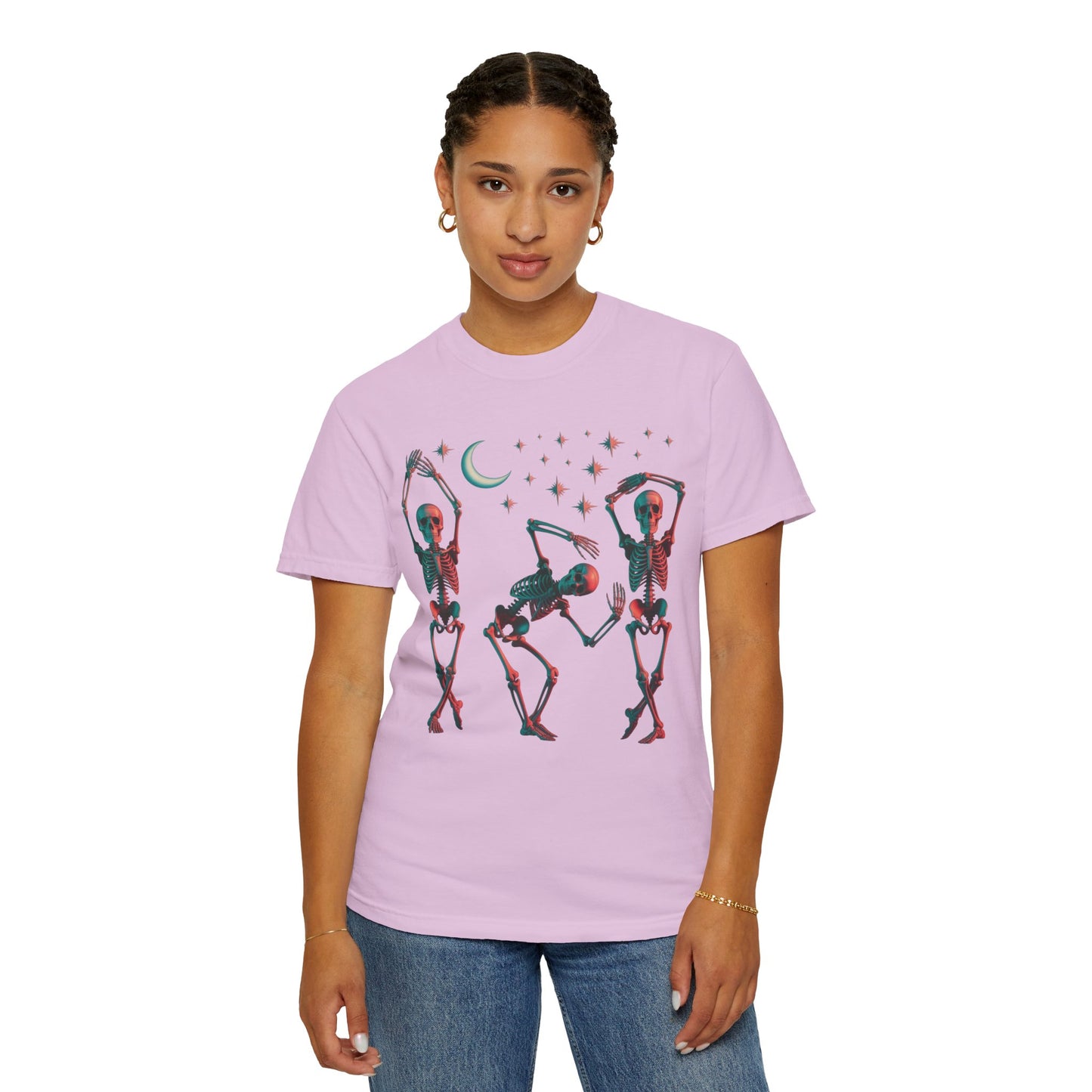 Halloween Dancing Skeletons Comfort Colors T-shirt