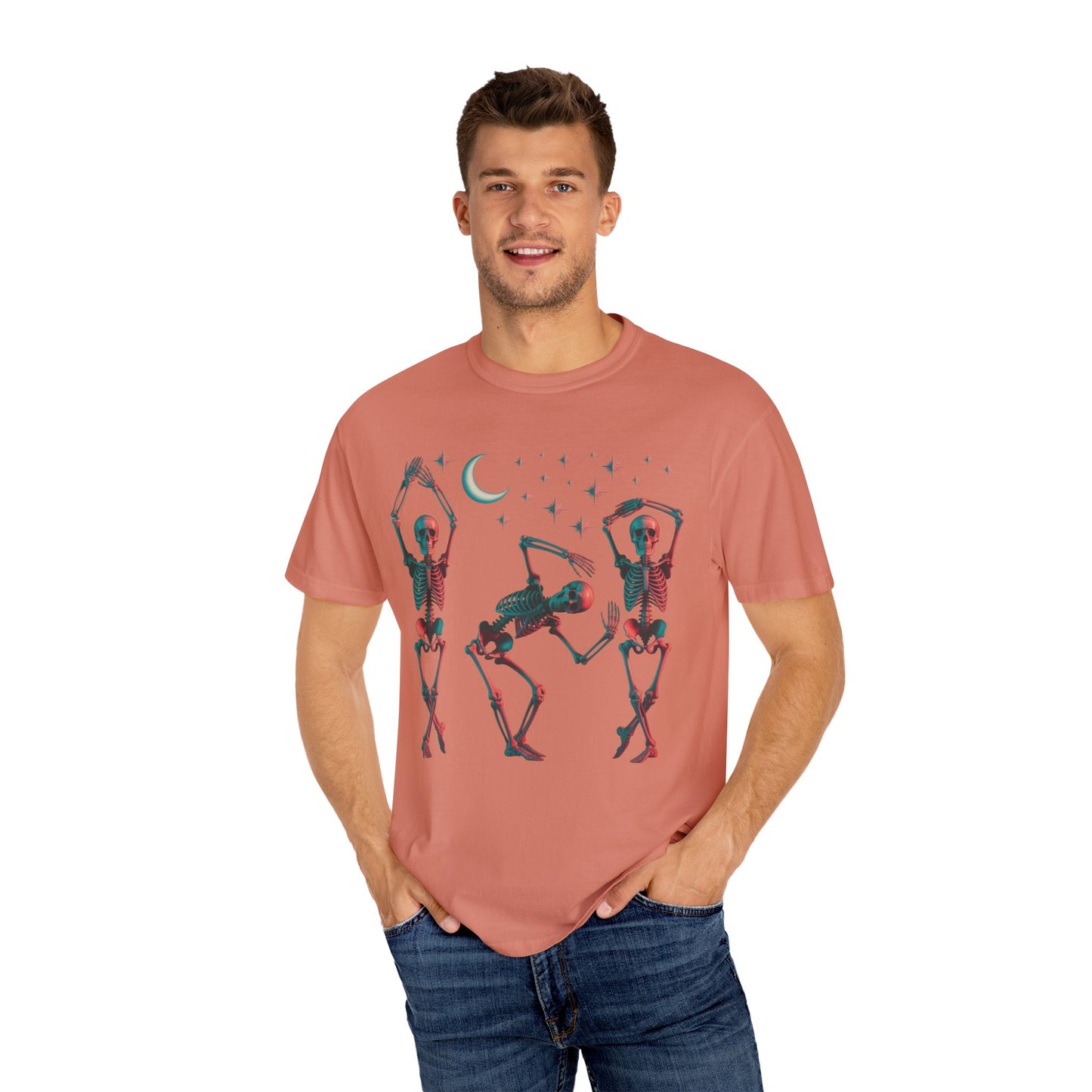 Halloween Dancing Skeletons Comfort Colors T-shirt