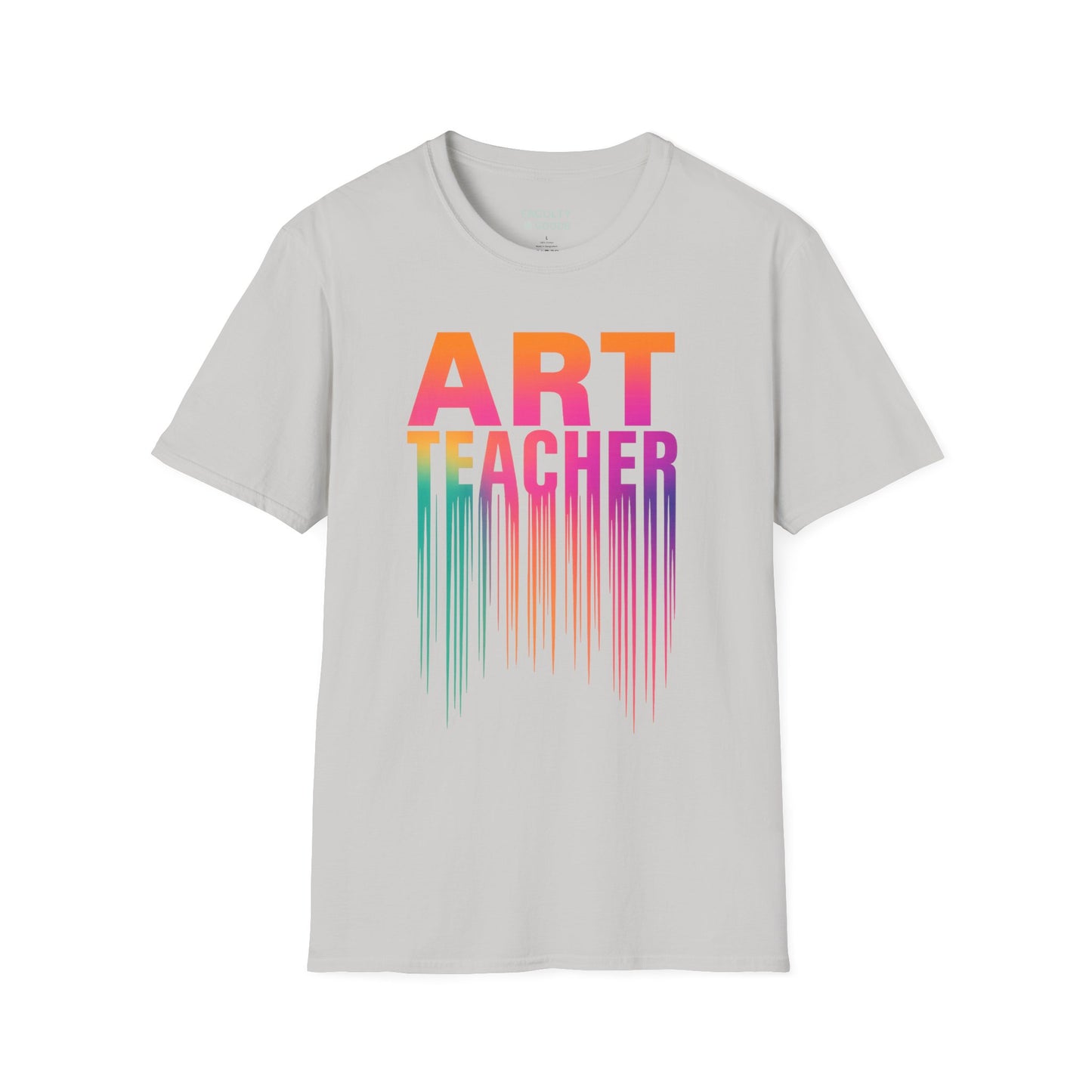 Art Teacher Dripping Paint Tee