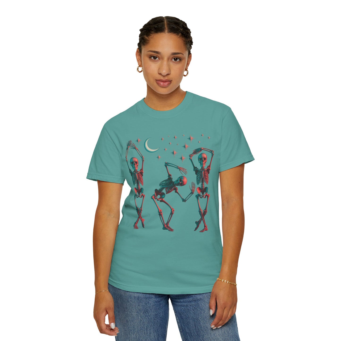 Halloween Dancing Skeletons Comfort Colors T-shirt