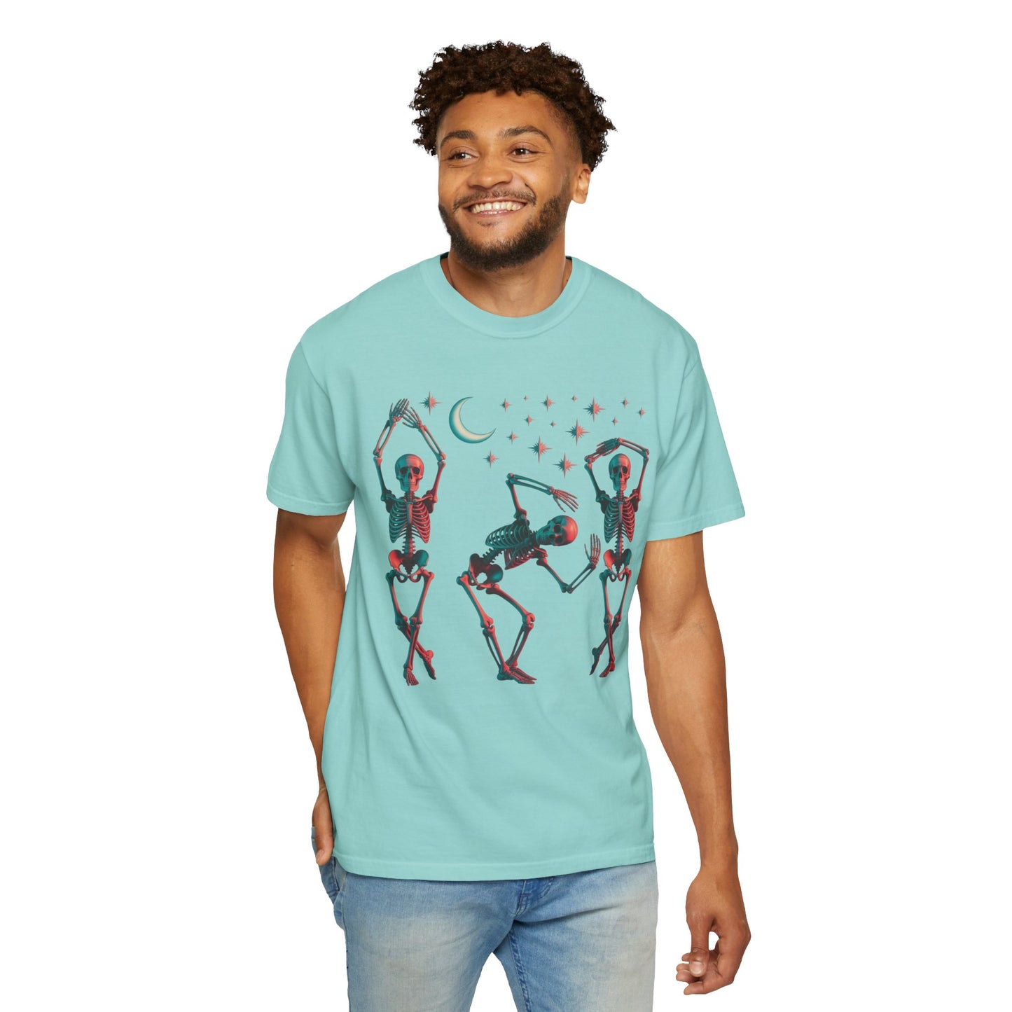 Halloween Dancing Skeletons Comfort Colors T-shirt