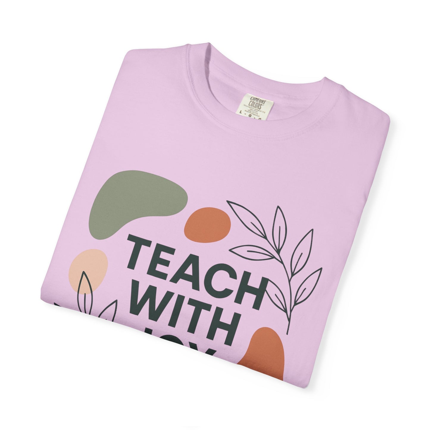 Teach With Joy Shirt | Boho Teacher Tee | Comfort Colors® Graphic T-Shirt