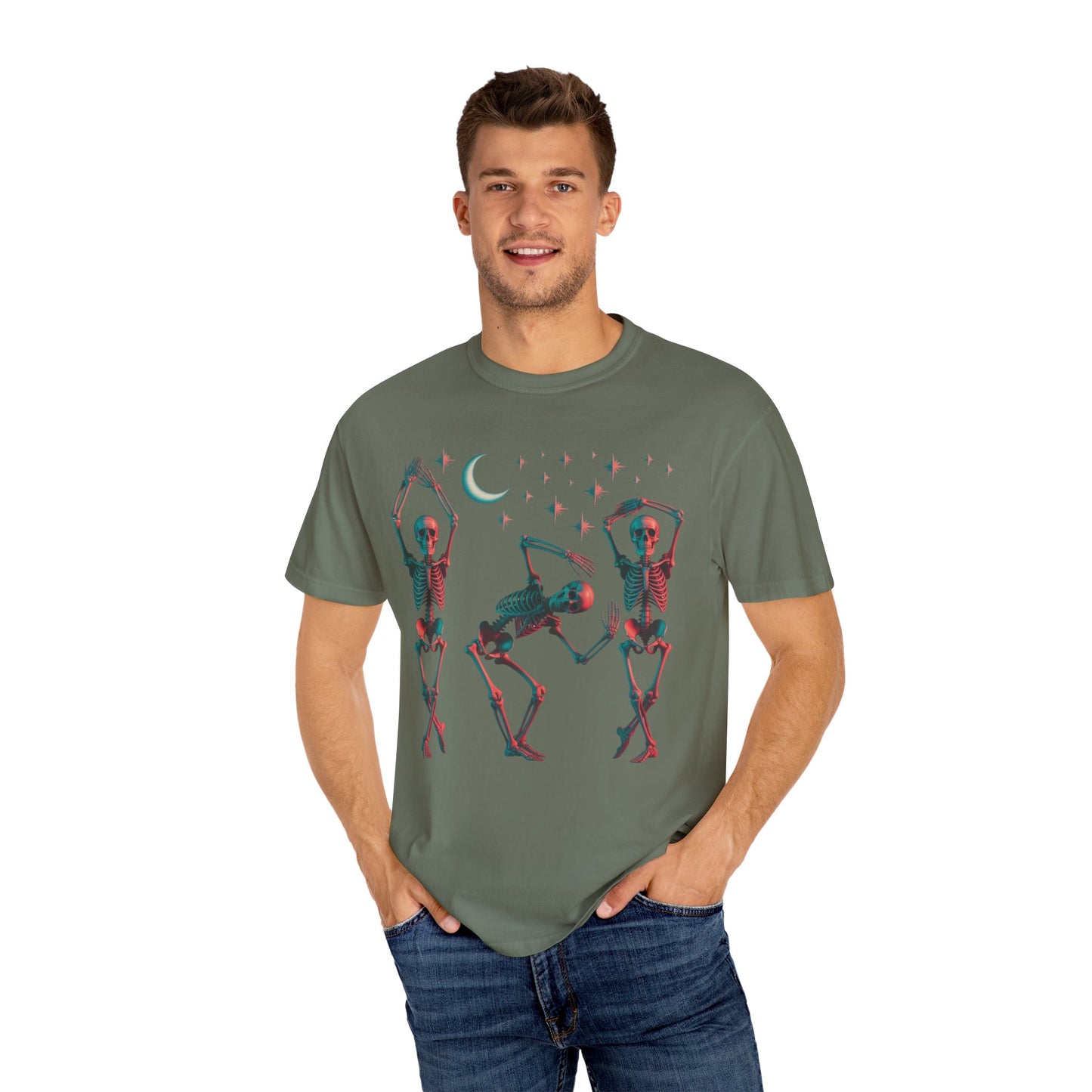 Halloween Dancing Skeletons Comfort Colors T-shirt