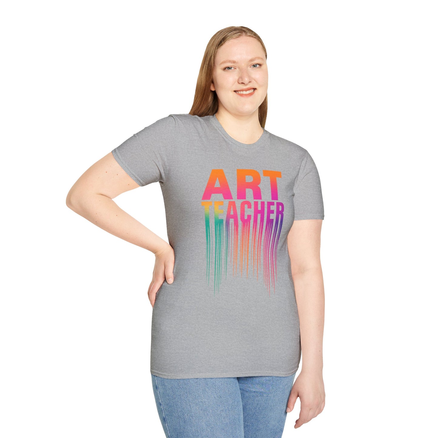 Art Teacher Dripping Paint Tee