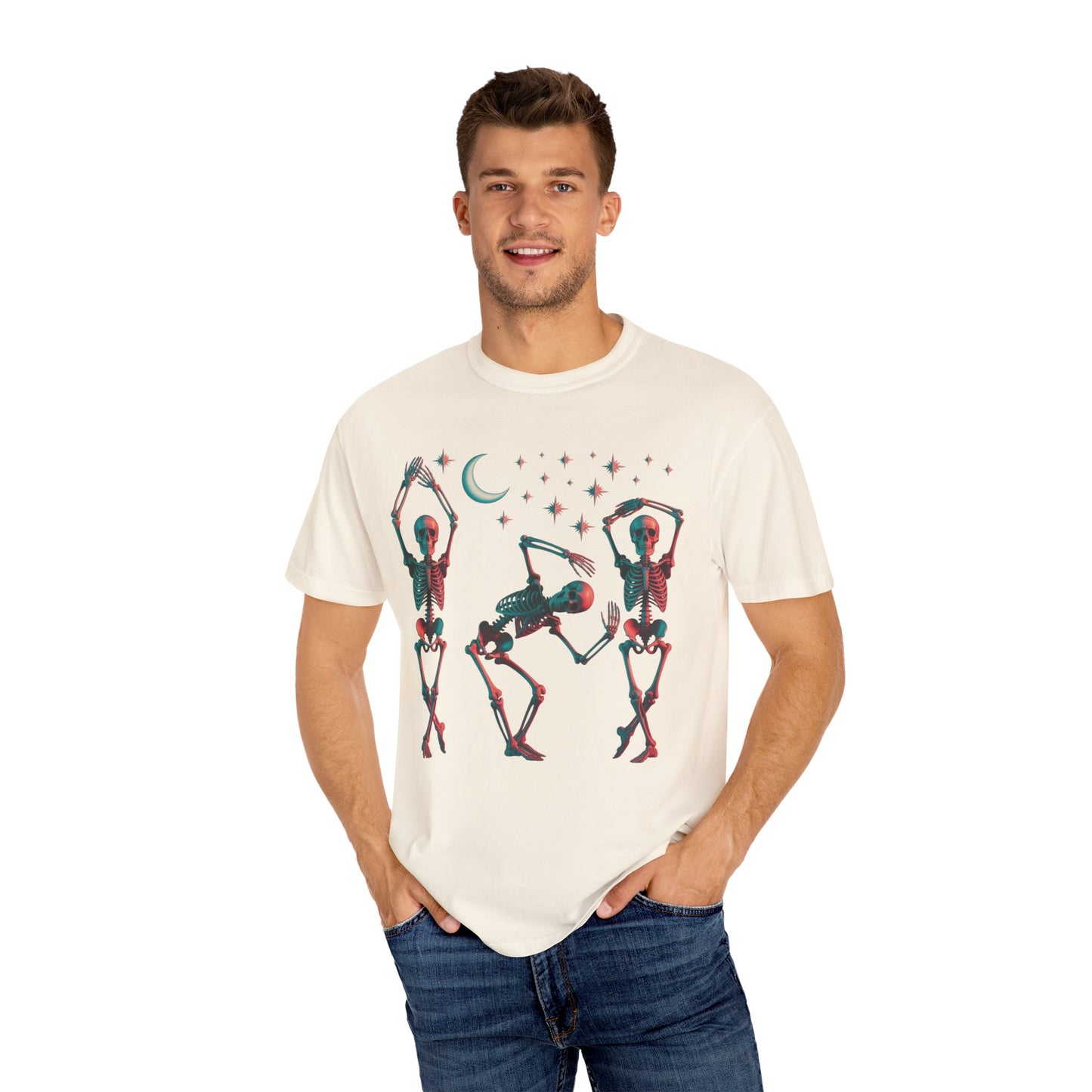Halloween Dancing Skeletons Comfort Colors T-shirt