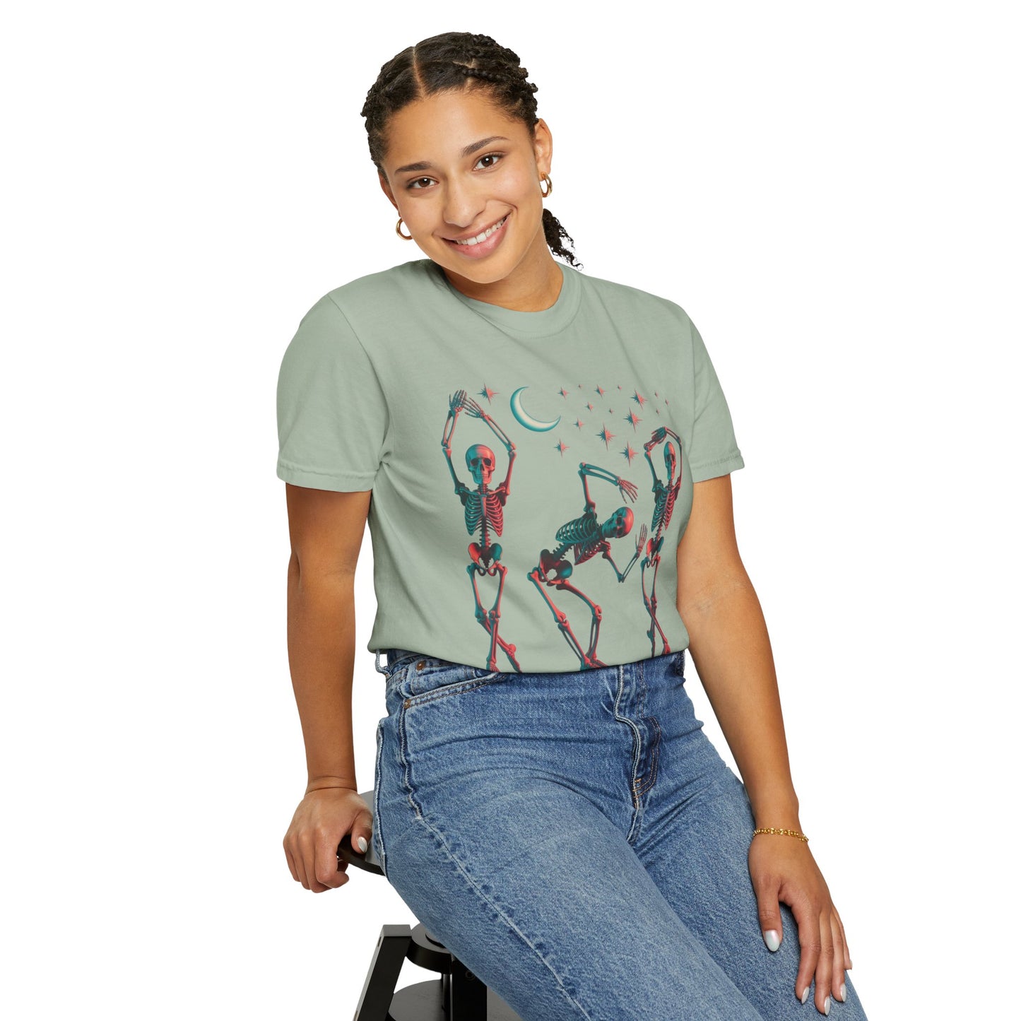Halloween Dancing Skeletons Comfort Colors T-shirt