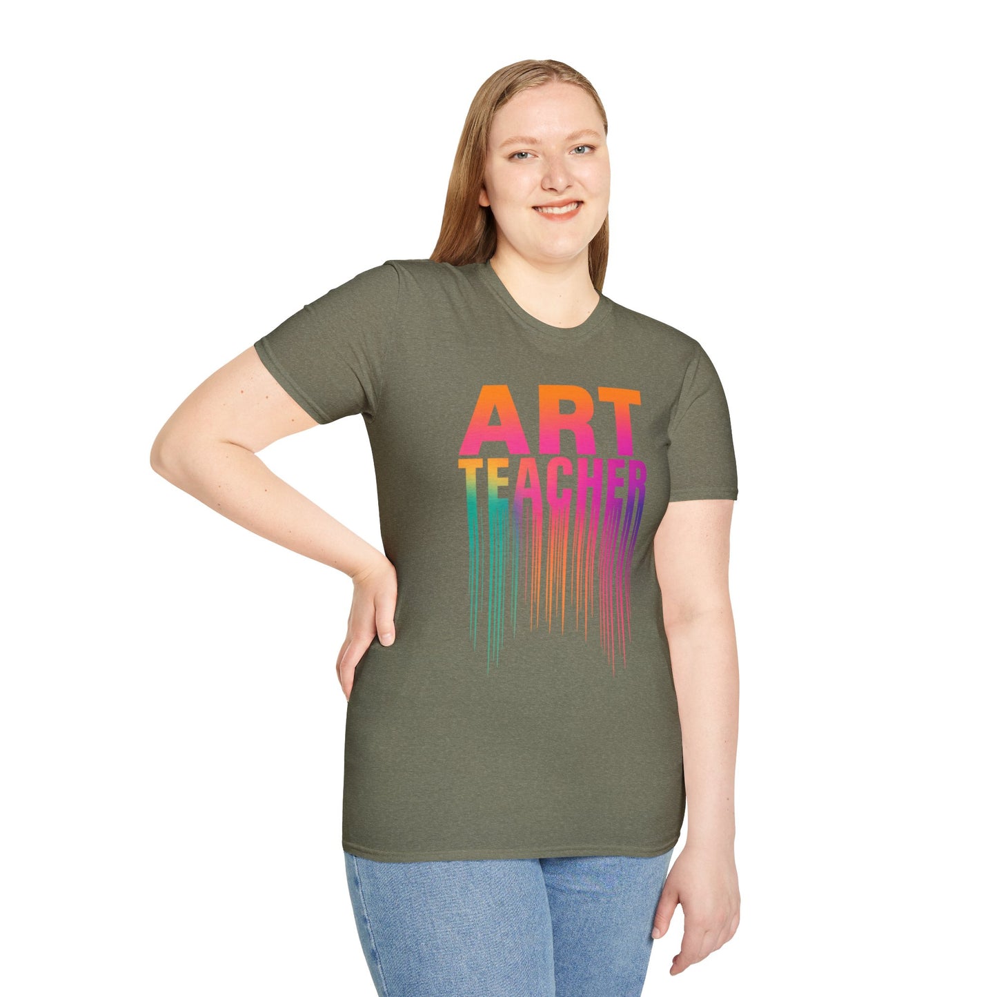 Art Teacher Dripping Paint Tee