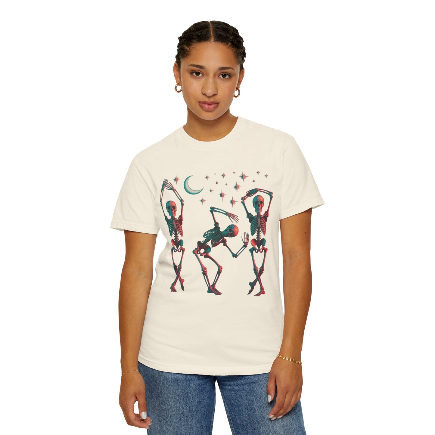 Halloween Dancing Skeletons Comfort Colors T-shirt