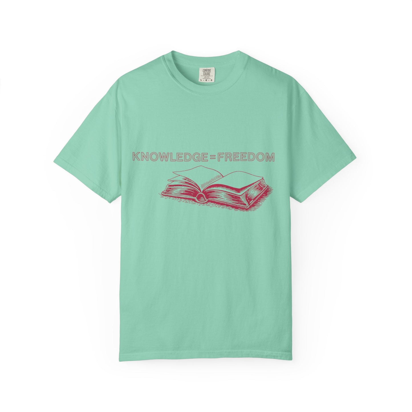 Knowledge = Freedom Shirt | Teacher Book Graphic Tee | Comfort Colors® Butter