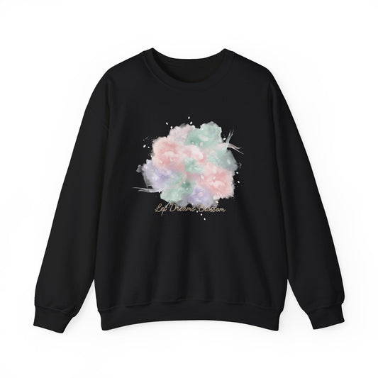 Dreamy Pastel Gradient Crewneck Sweatshirt | pastel winter design, soft spring vibe