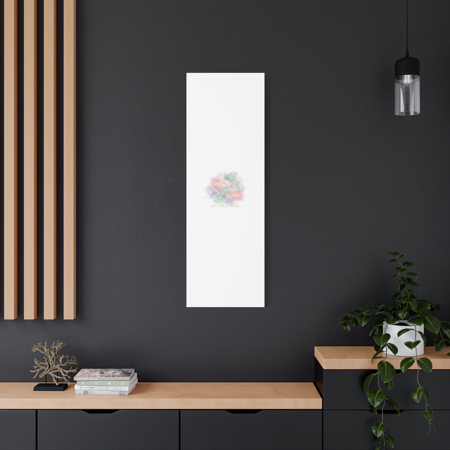 Dreamy Pastel Blossom Canvas | Matte Stretched Wall Art, pastel winter design