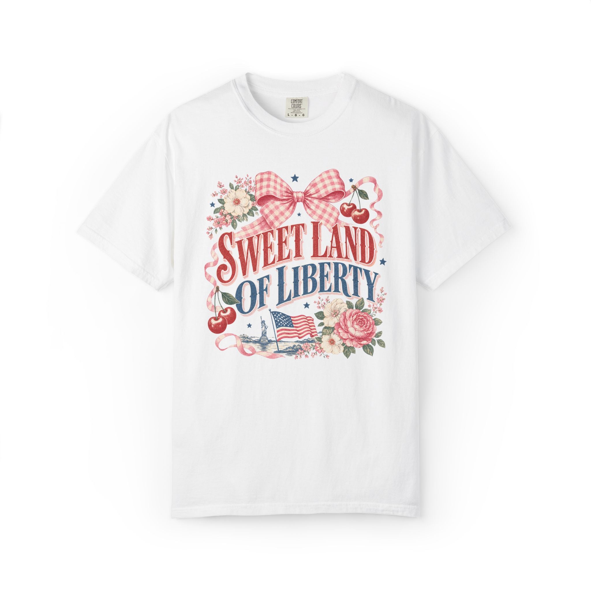 Sweet Land of Liberty  Graphic Tee| Vintage Fourth of July T-Shirt