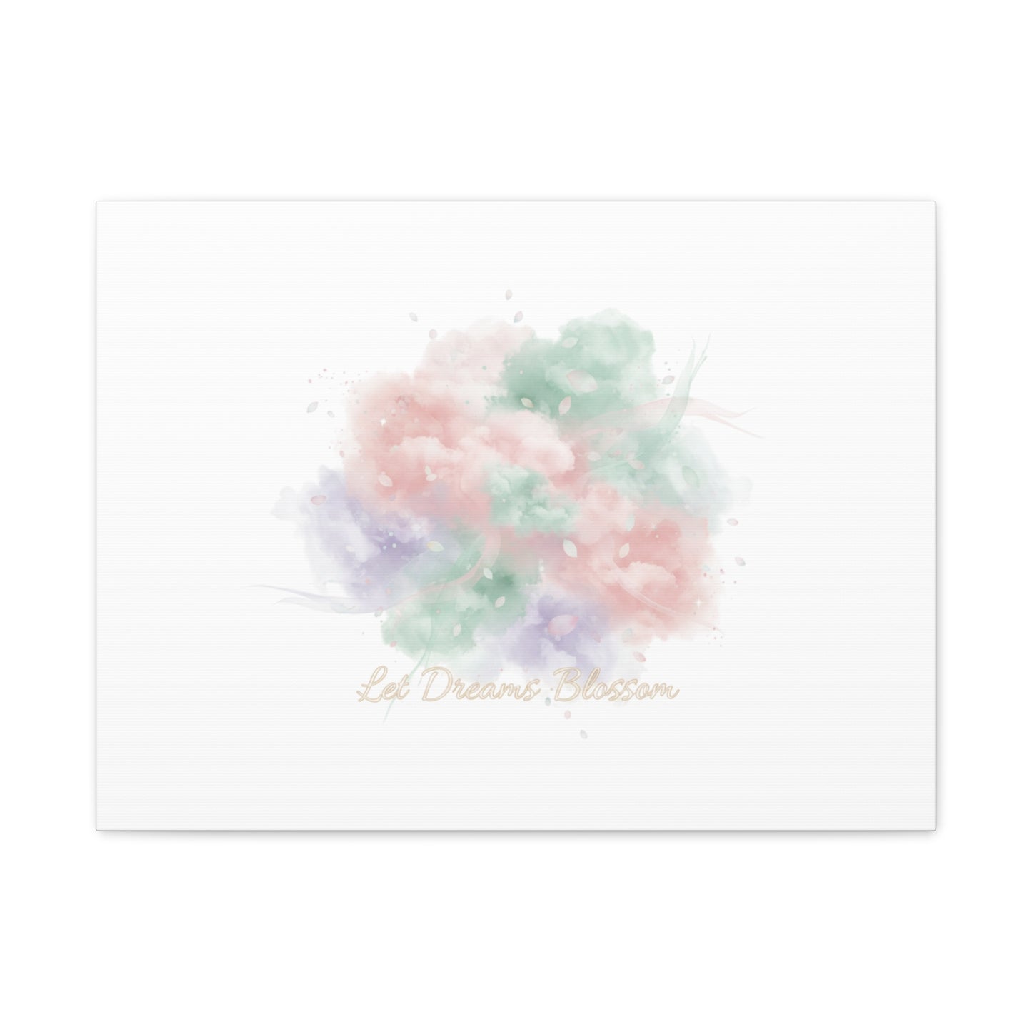 Dreamy Pastel Blossom Canvas | Matte Stretched Wall Art, pastel winter design