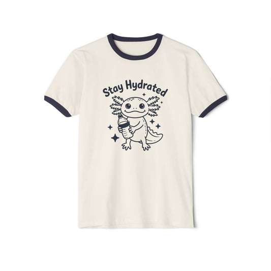Axolotl 'Stay Hydrated' Ringer Tee