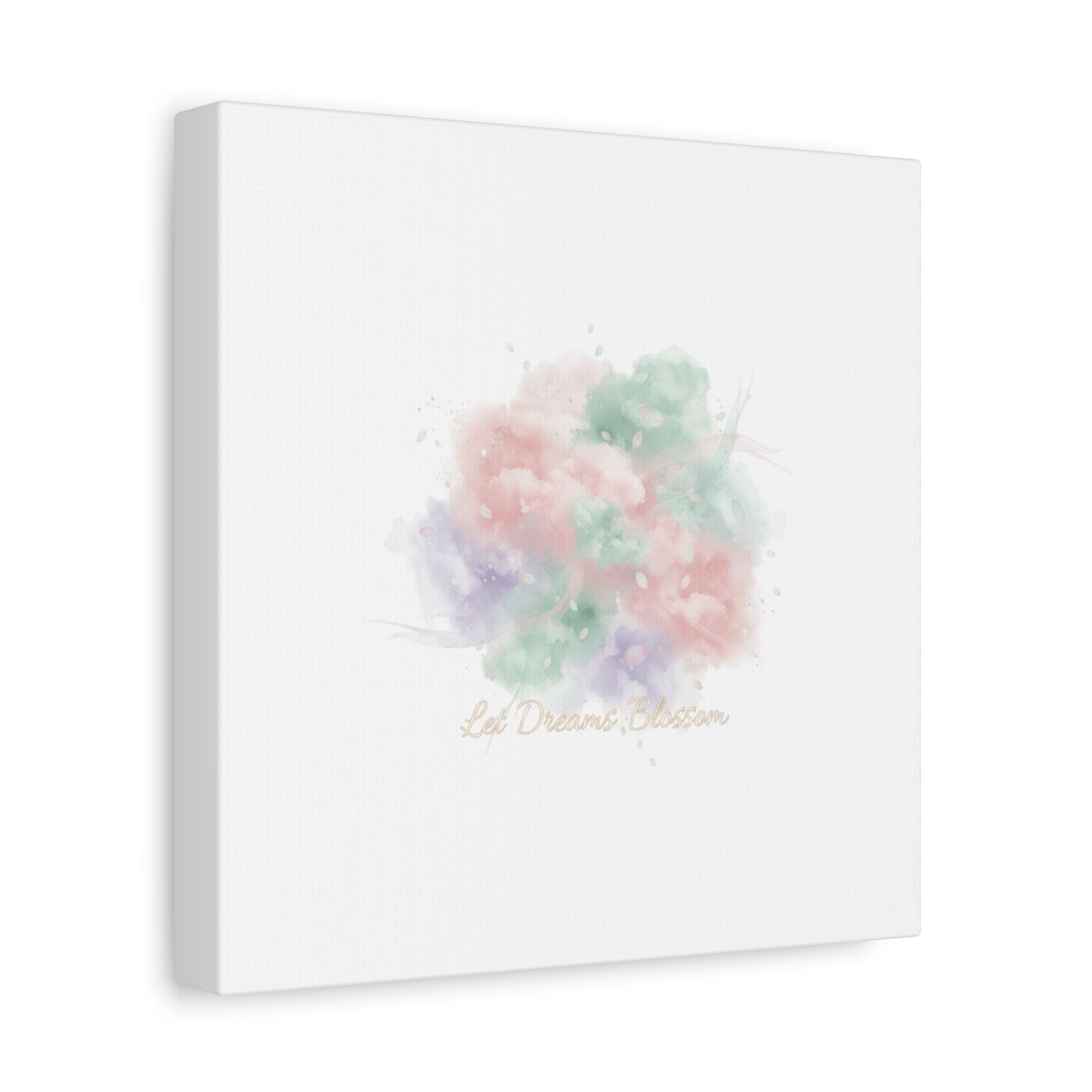 Dreamy Pastel Blossom Canvas | Matte Stretched Wall Art, pastel winter design