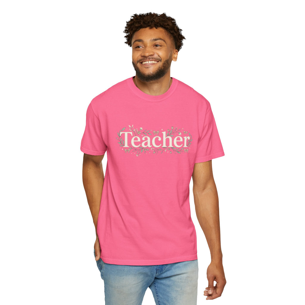 Teacher Floral T‑Shirt