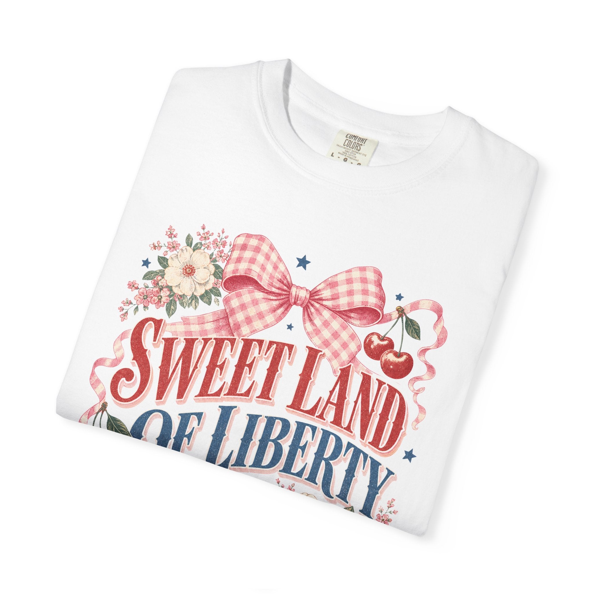 Sweet Land of Liberty  Graphic Tee| Vintage Fourth of July T-Shirt