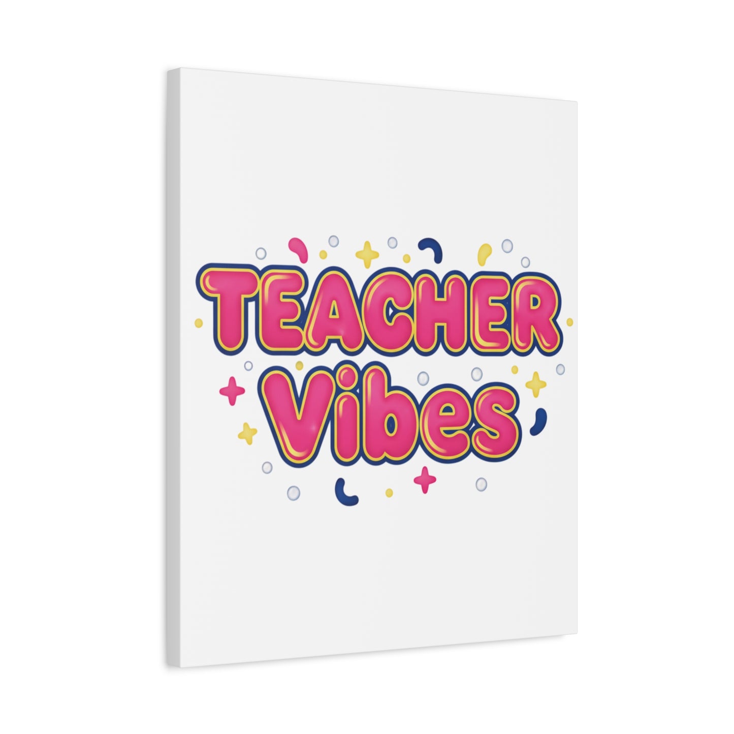 Teacher Vibes Canvas | Dopamine Decor, Neon Gradient Squishy Art