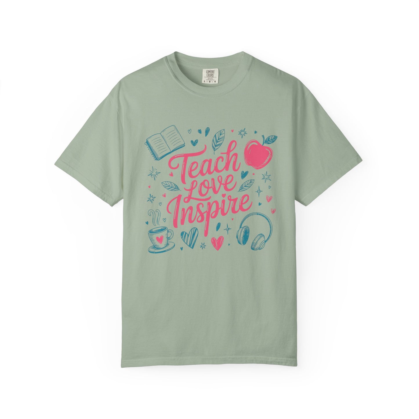 Teach Love Inspire Shirt for Teachers | Comfort Colors® 1717 Tee | Cute Teacher Shirt | Back to School Gift | Elementary Teacher Tee