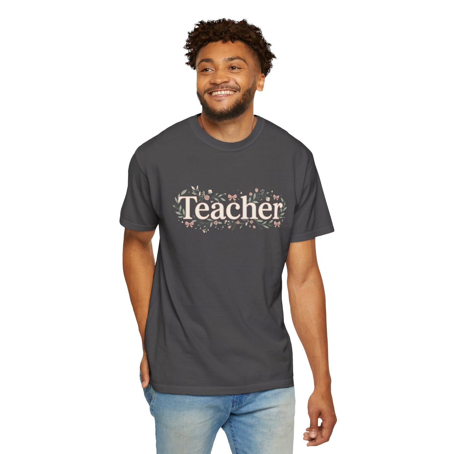 Teacher Floral T‑Shirt